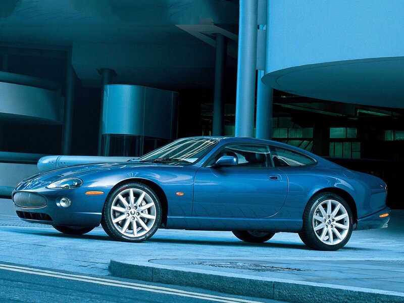 Blue Jaguar Xk Coupe — Dramatic