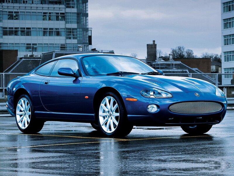 Blue Jaguar Xk Coupe