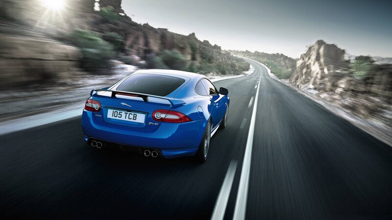 Blue Jaguar Xkrs