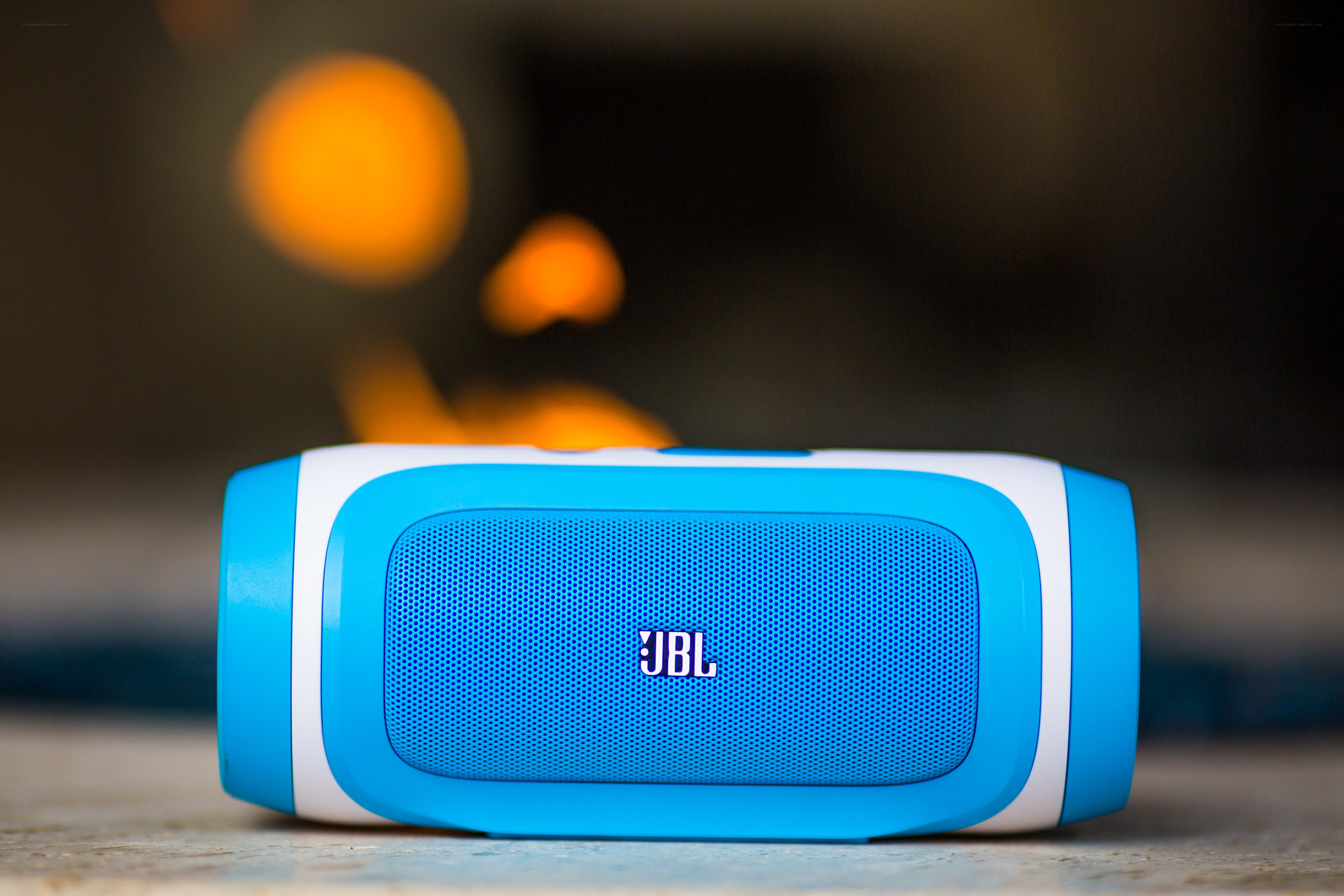 Blue JBL Bluetooth speaker