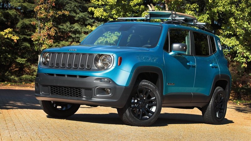 Blue Jeep Renegade