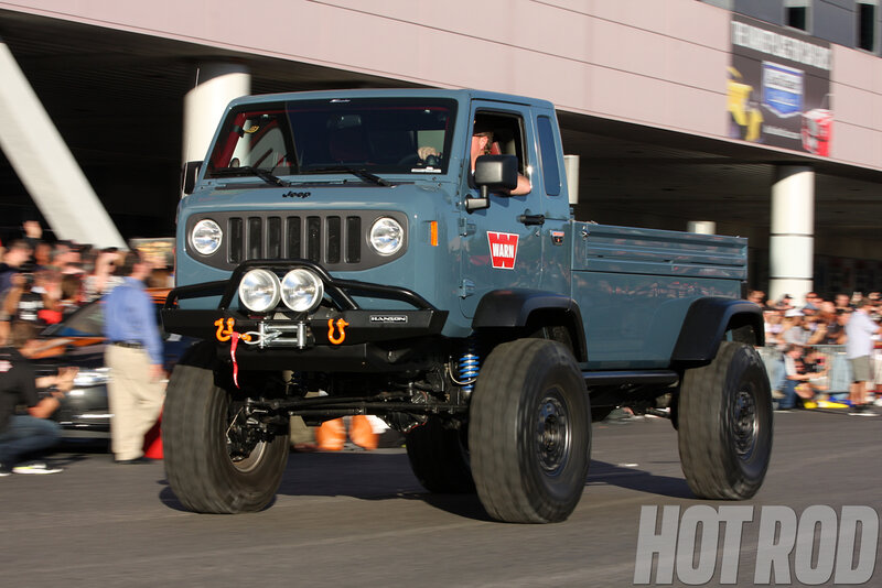 Blue Jeep Truck
