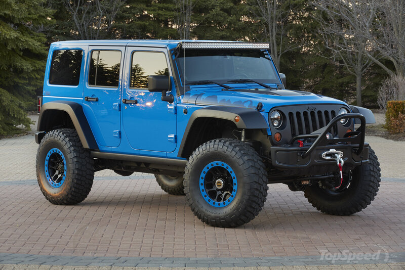 Blue Jeep Wrangler — Calm