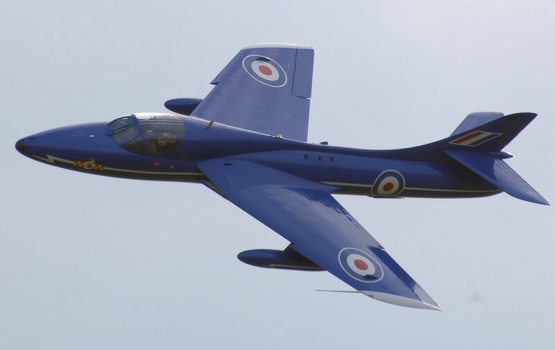 Blue jet in flight