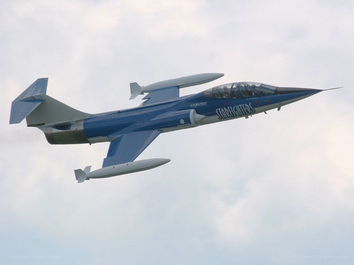 Blue jet in flight