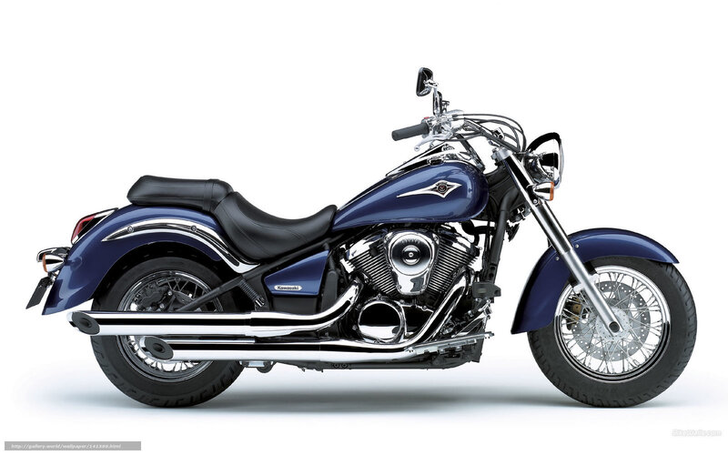 blue kawasaki cruiser motorcycle