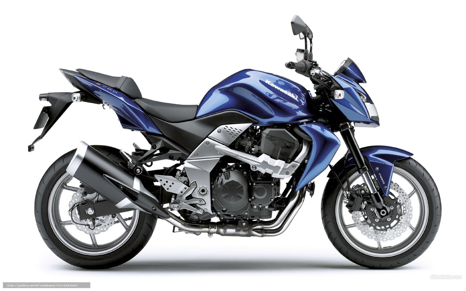 blue kawasaki motorcycle