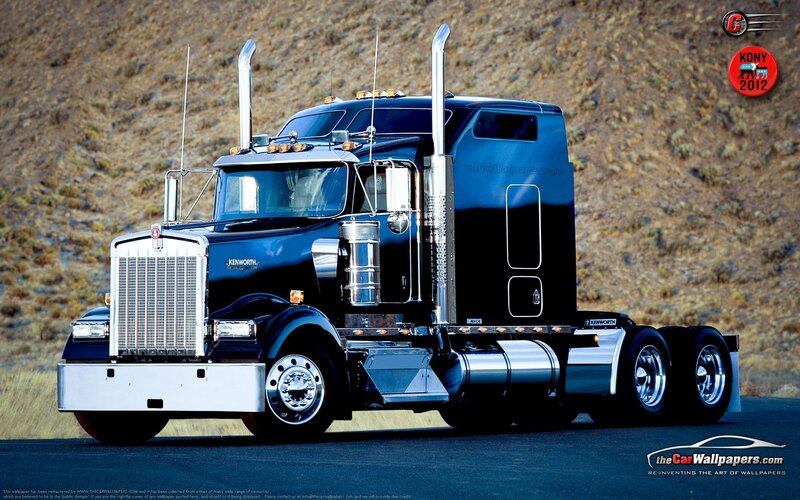 Blue Kenworth Truck — Black