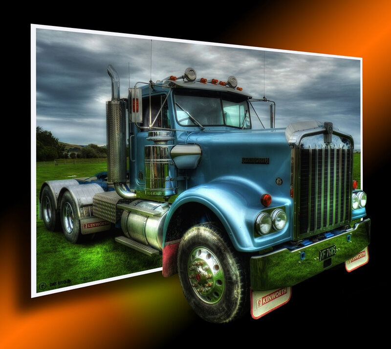 Blue Kenworth Truck