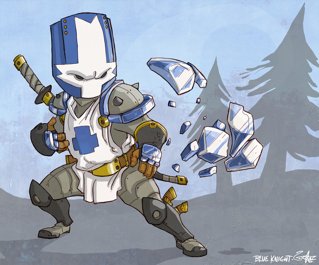 Blue Knight in combat