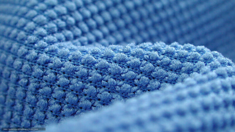 blue knitted fabric texture