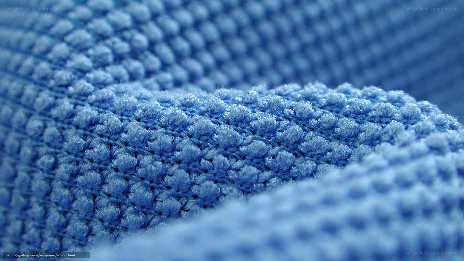 blue knitted fabric texture