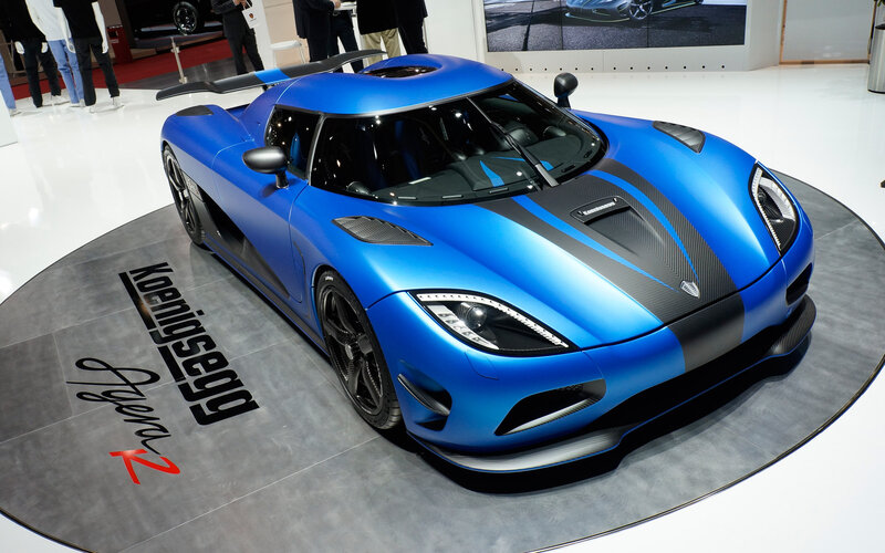 Blue Koenigsegg Agera R — Showroom