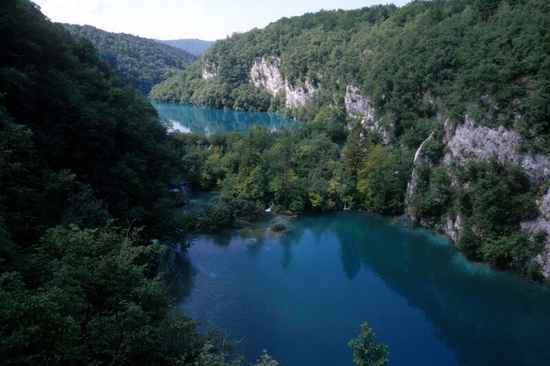 Blue Lake in Canyon — Serene