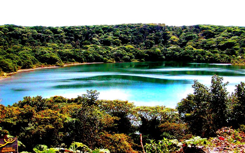 Blue Lake in Forest — Green, Serene, Afternoon, Photograph