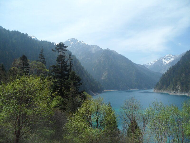 Blue Lake in Mountain Valley — Serene, Spring