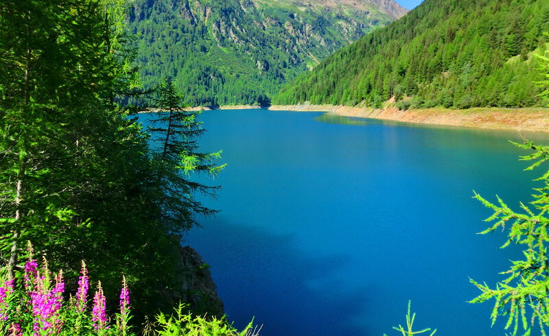 Blue Lake in Mountains — Serene, Summer