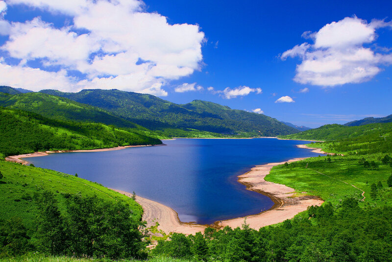 Blue Lake in Mountains