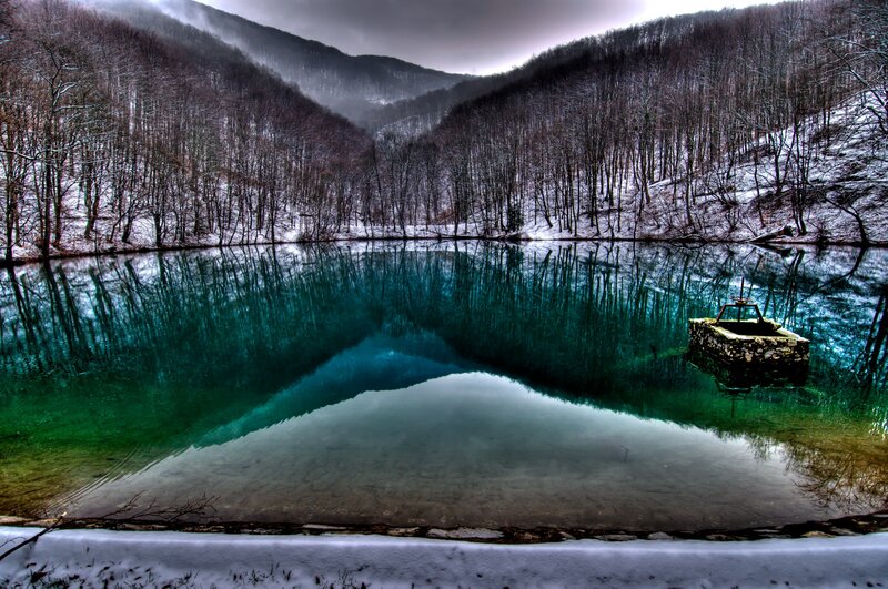 Blue Lake in Winter