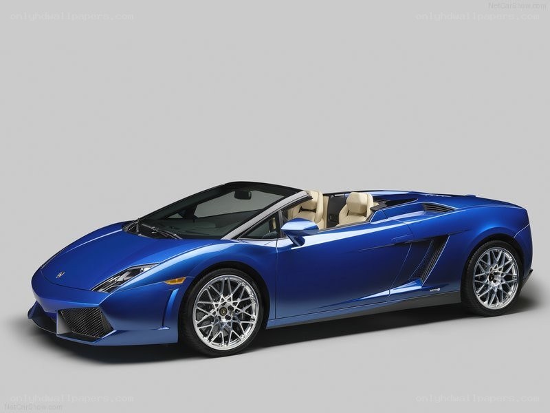 blue lamborghini convertible