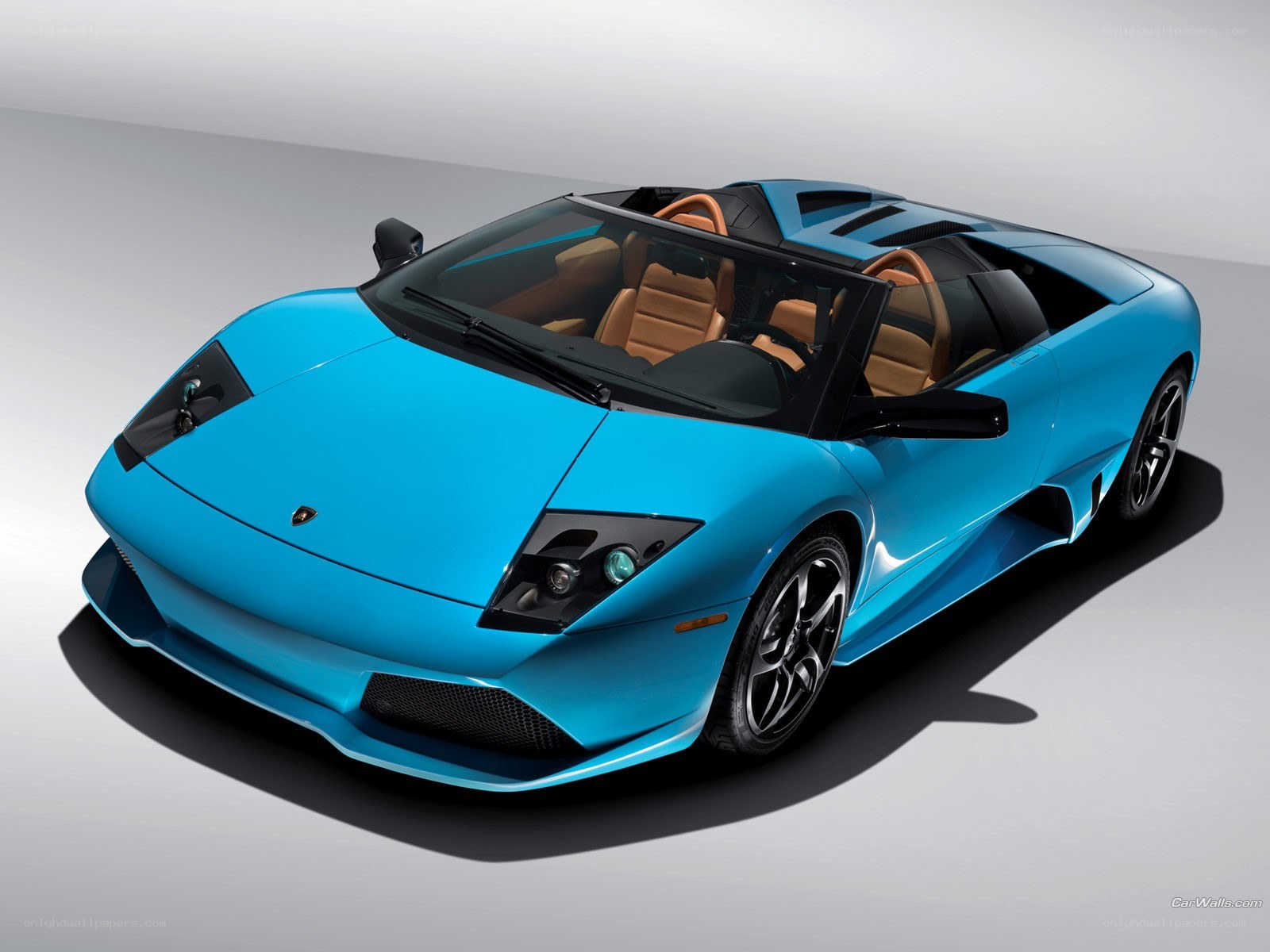blue lamborghini convertible