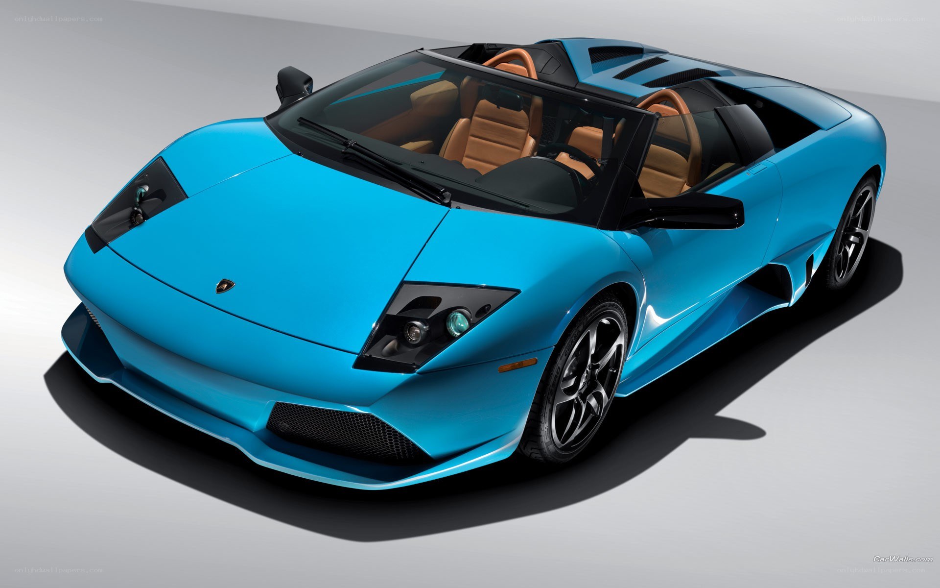 blue lamborghini convertible
