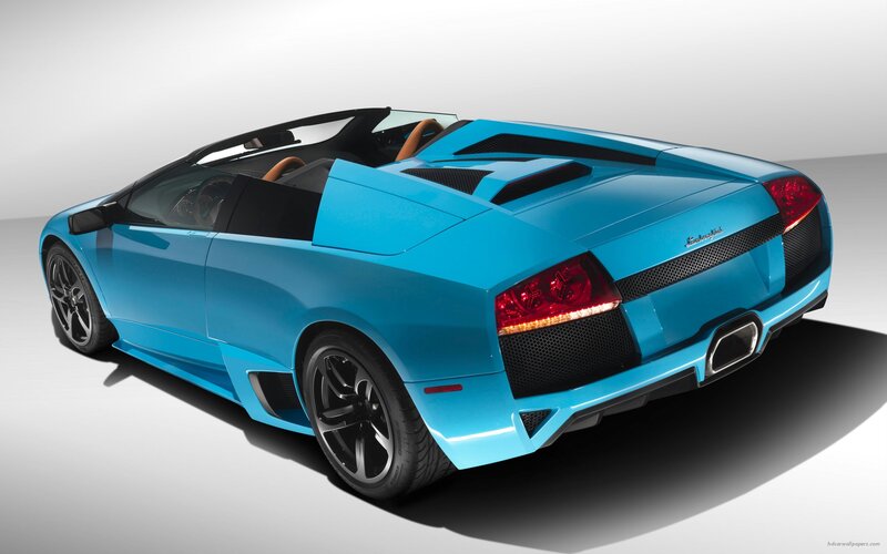 blue lamborghini convertible