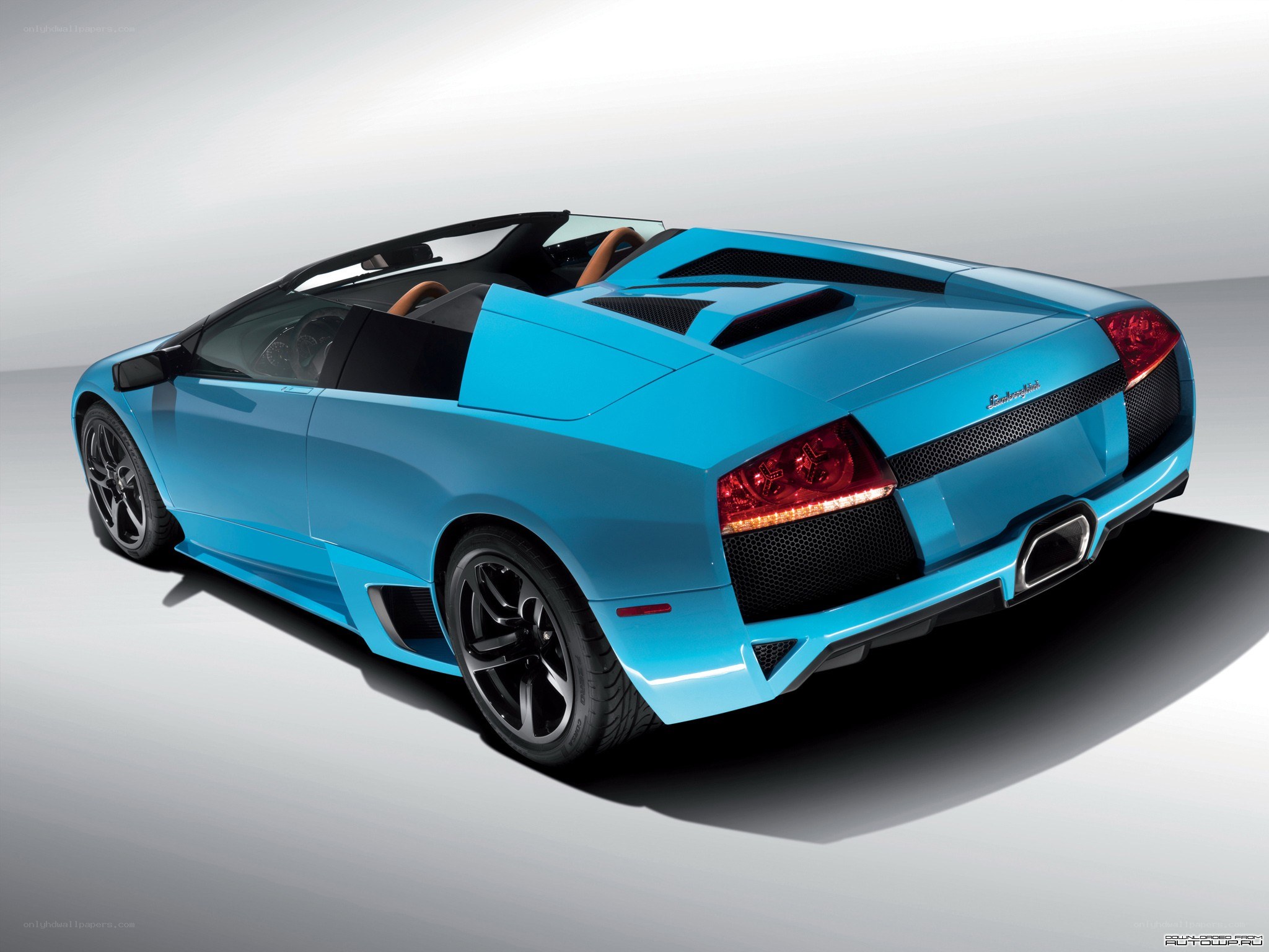 blue lamborghini convertible