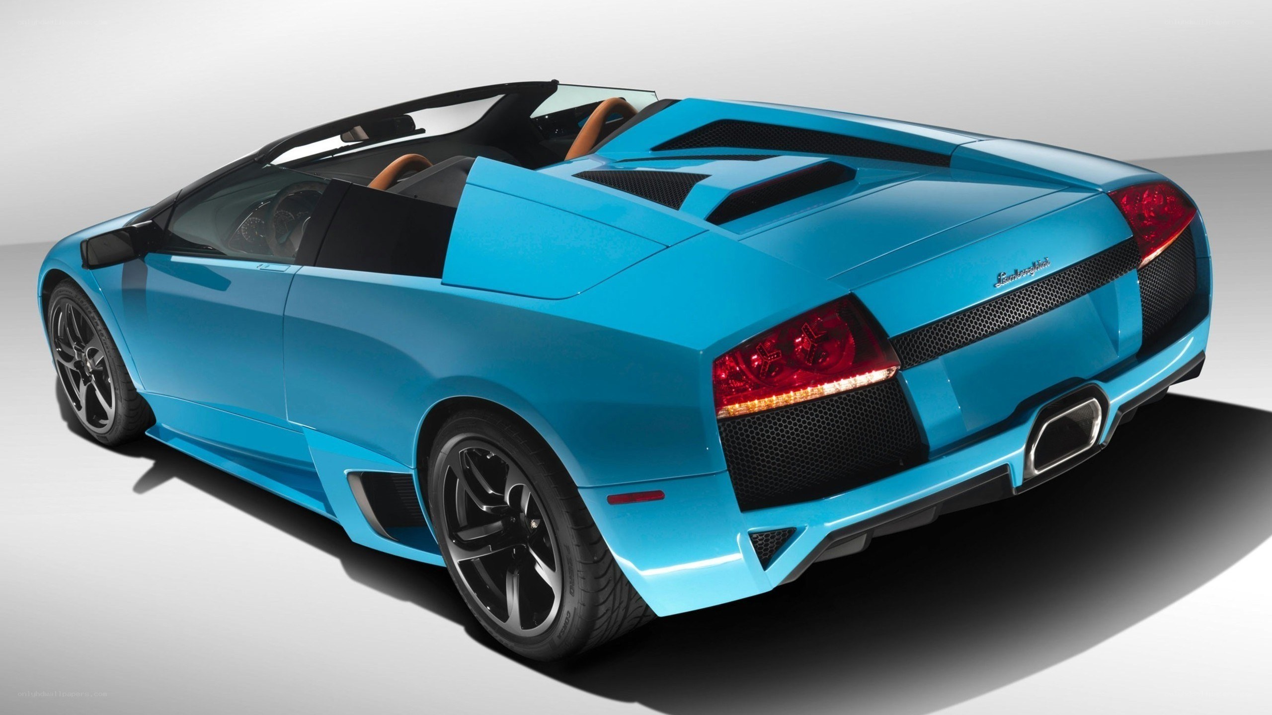 blue lamborghini convertible