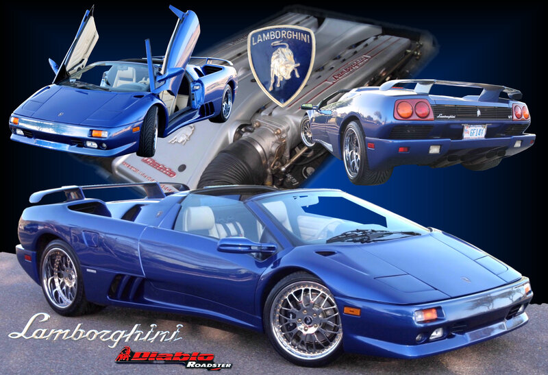 Blue Lamborghini Diablo