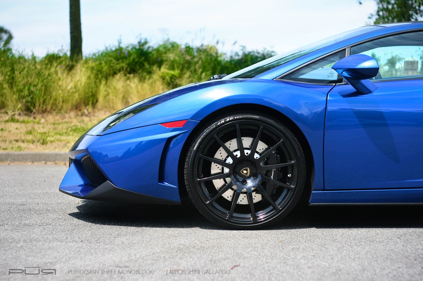 blue lamborghini gallardo