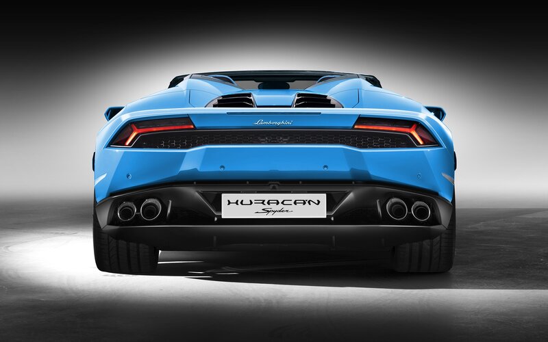 Blue Lamborghini Huracan — Dramatic, Photograph