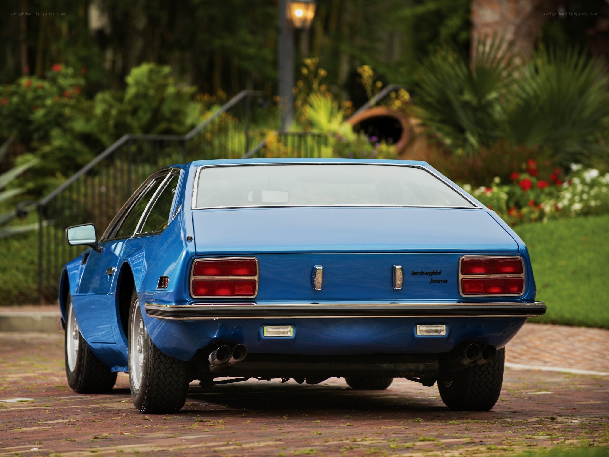 Blue Lamborghini Jarama