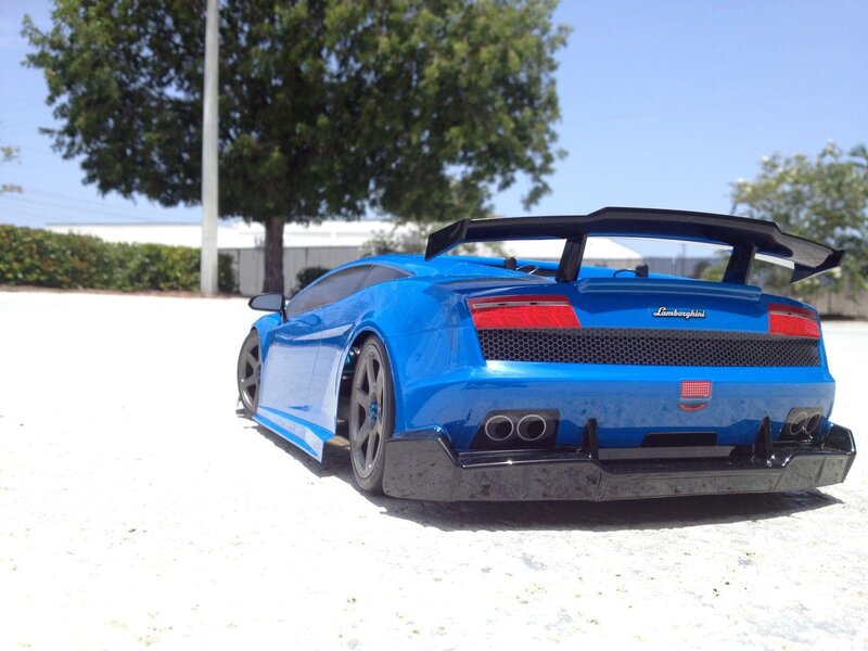blue lamborghini rc car