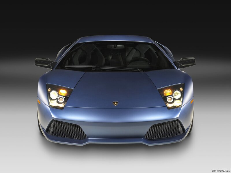 blue lamborghini sports car