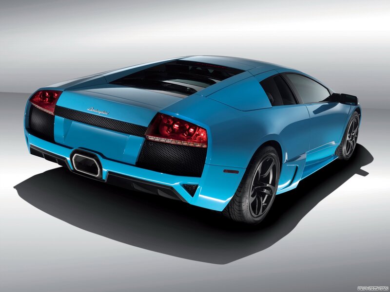 blue lamborghini sports car