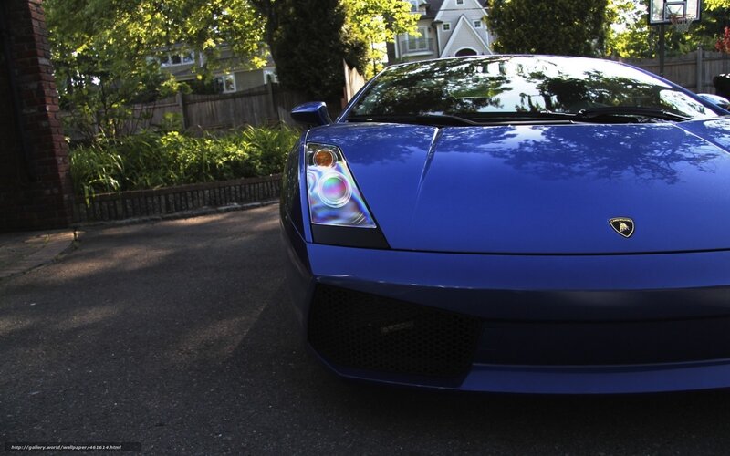 blue lamborghini sports car