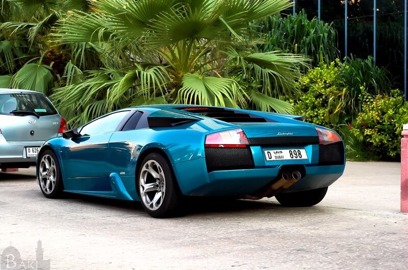 Blue Lamborghini Sports Car — Calm