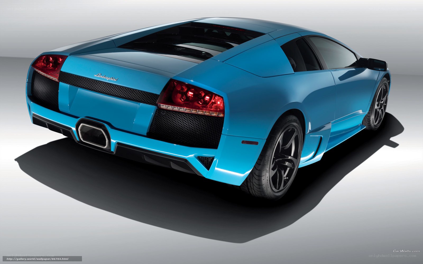 Blue Lamborghini sports car