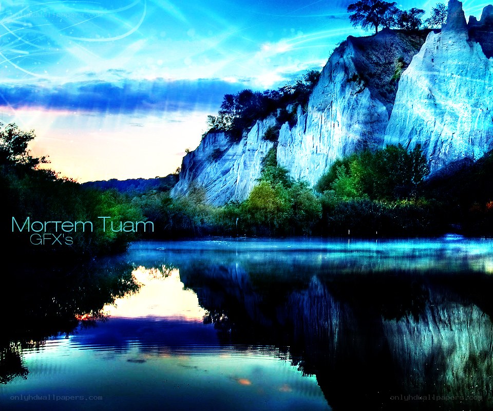 Blue Landscape with Cliffs