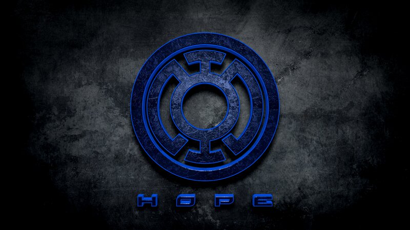 Blue Lantern Symbol — Dramatic