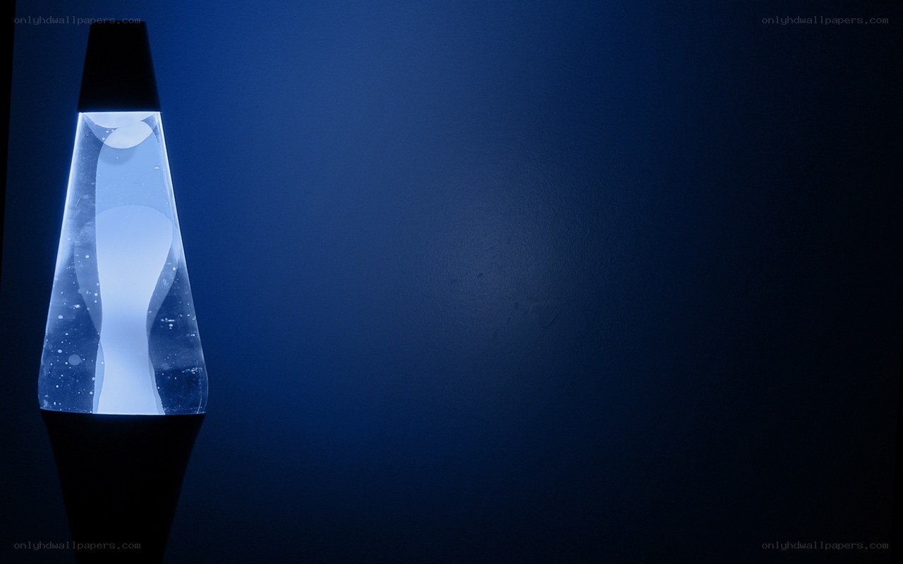 blue lava lamp glow