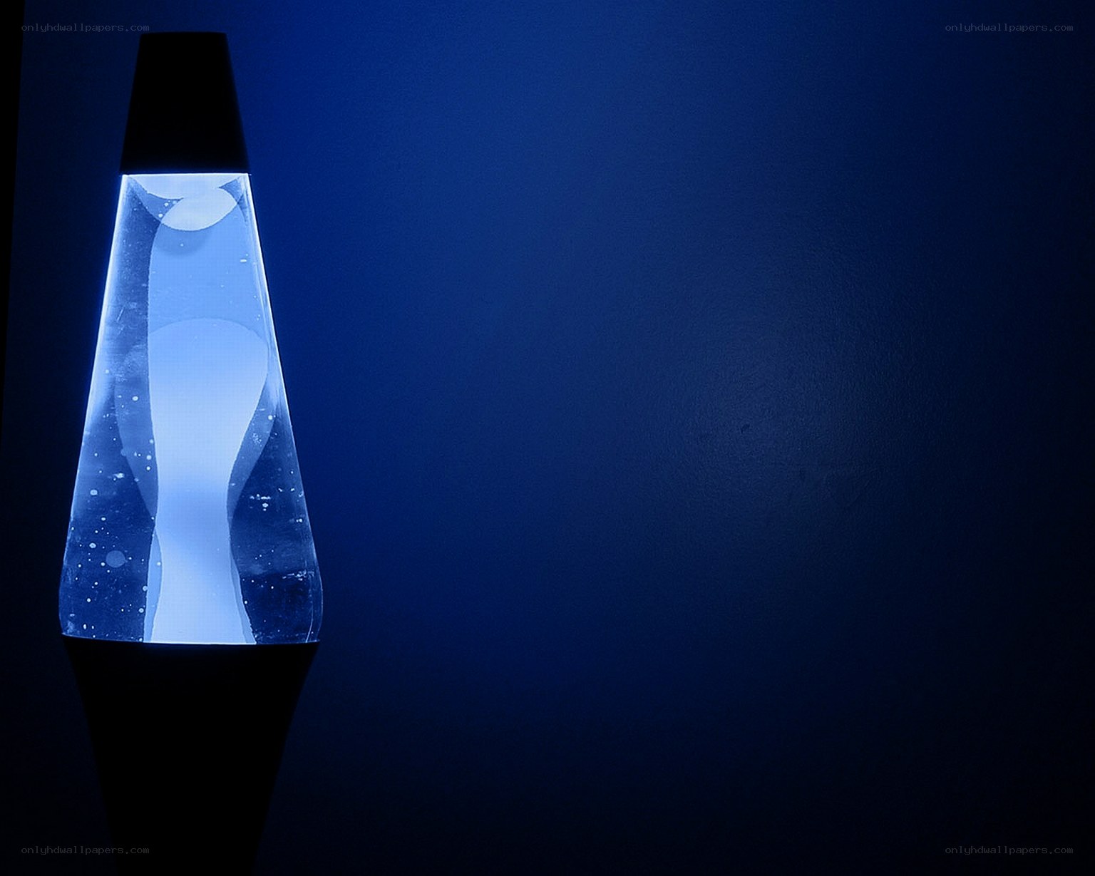 blue lava lamp glow