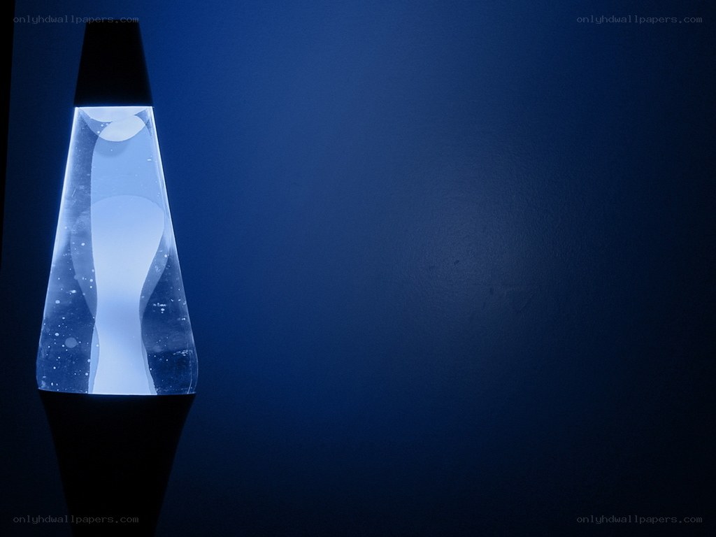 blue lava lamp glow