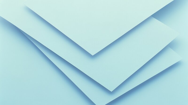 blue layered paper sheets