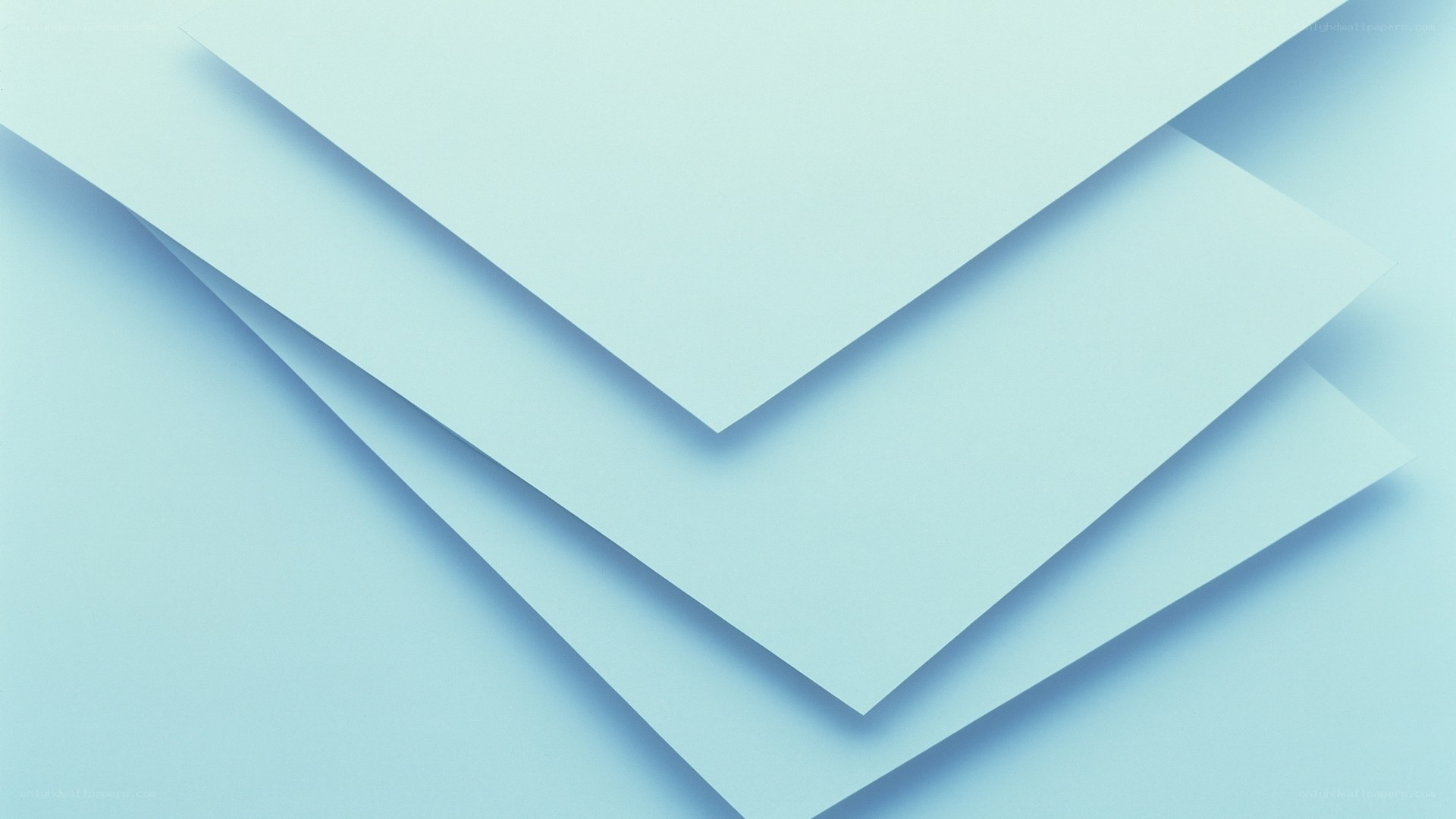 blue layered paper sheets
