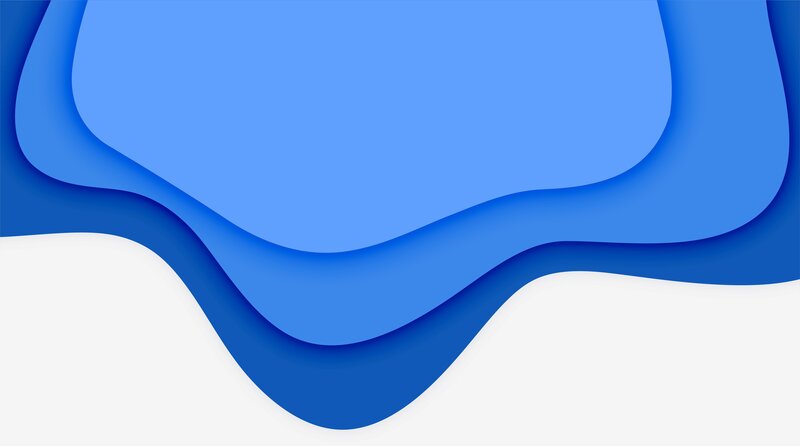 Blue Layered Shapes