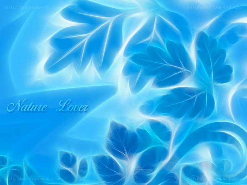 blue leaf abstract background
