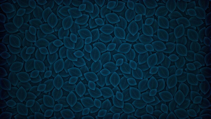 Blue Leaf Pattern — Calm, Vector Art