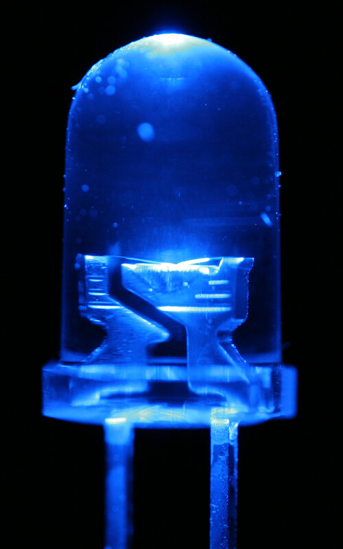 blue LED light bulb